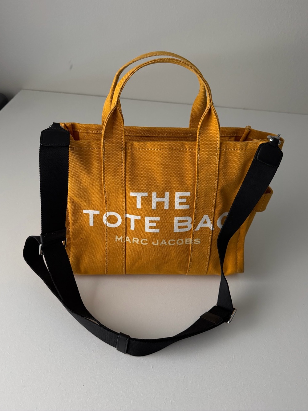 Marc Jacobโs Crossbody Canvas Tote Bag Yellow - Picture 5 of 6